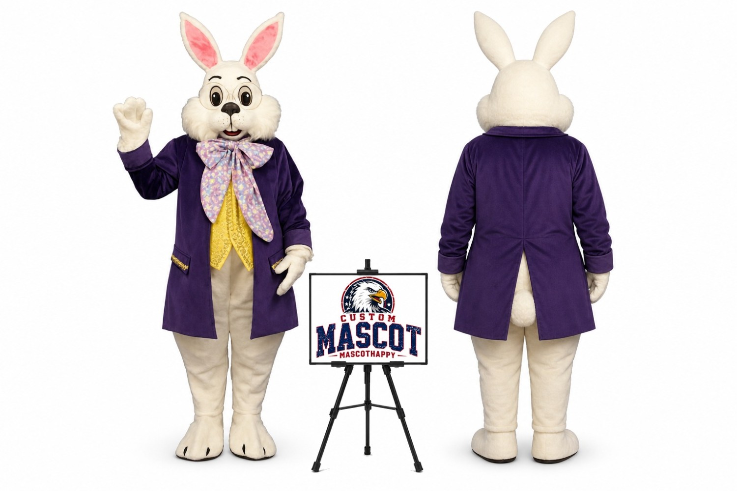Hares Rabbit Bunny Easter Mascot Costume for Easter Events Hares Rabbit Bunny Easter Mascot Costume for Easter Events