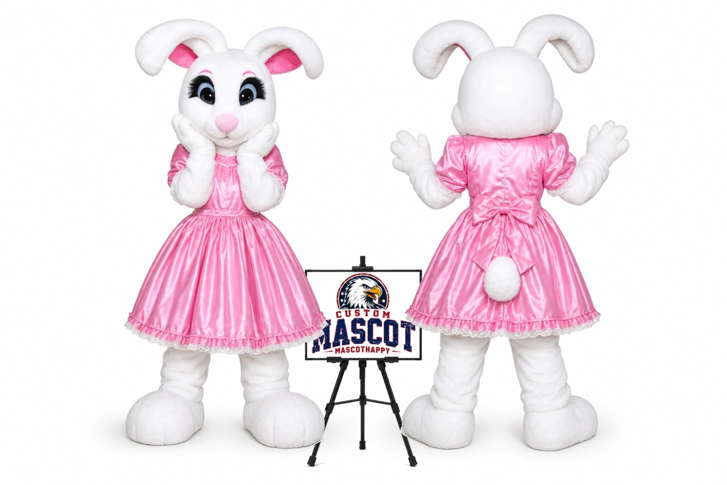 Hares Rabbits Bunny Easter Mascot Costume for Easter Events Hares Rabbits Bunny Easter Mascot Costume for Easter Events