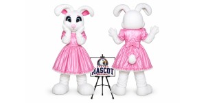 Hares Rabbits Bunny Easter Mascot Costume for Easter Events Hares Rabbits Bunny Easter Mascot Costume for Easter Events