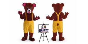 Helmet Bear Mascot Costume Helmet Bear Mascot Costume