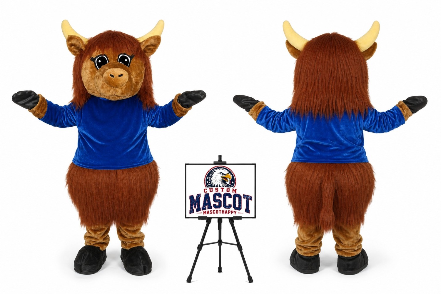 Highland Cow Mascot Costume Highland Cow Mascot Costume