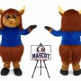 Highland Cow Mascot Costume