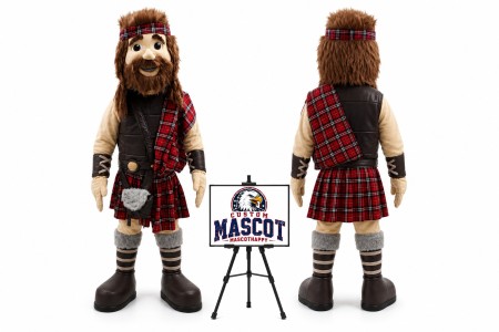 Highlander Mascot Warrior Mascot Costume
