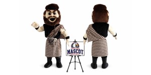 Highlander Warrior Mascot Costume Highlander Warrior Mascot Costume