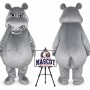 Hippo Mascot Costume