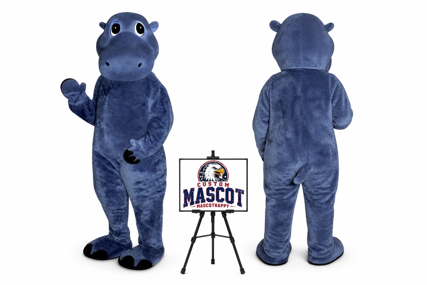 Hippo Mascot Costume
