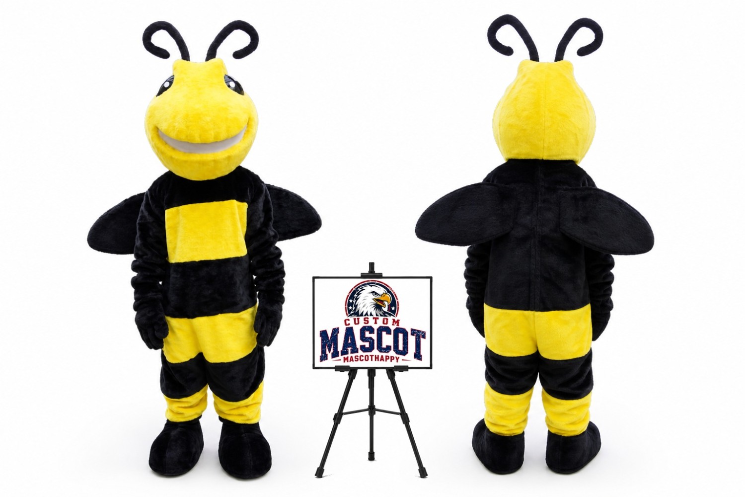 Horney Bee Mascot Costume Horney Bee Mascot Costume