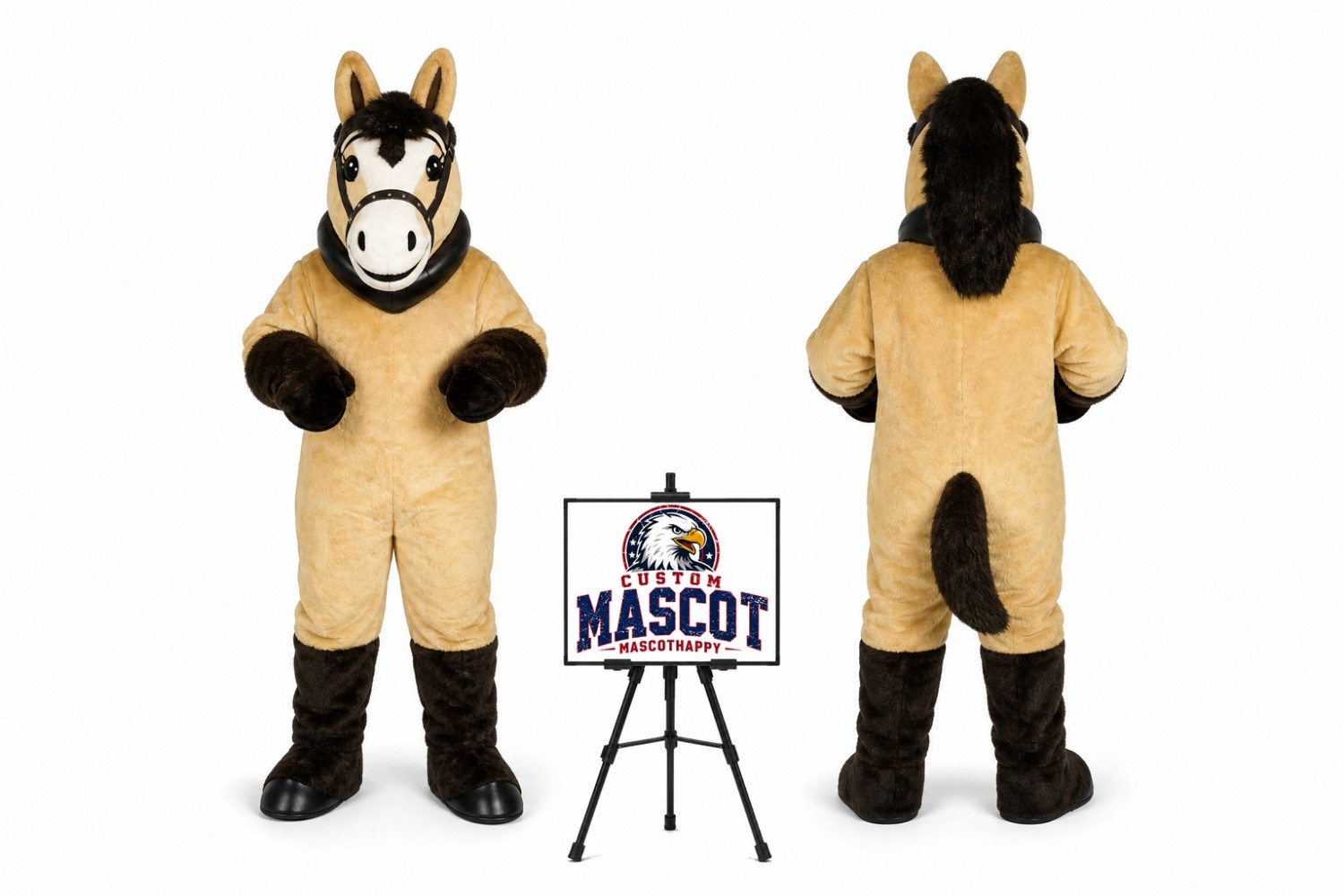 Horse Mustang Mascot Costume Horse Mustang Mascot Costume