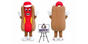 Hot Dog Food Mascot Costume for Food Events Hot Dog Food Mascot Costume for Food Events