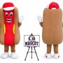 Hot Dog Food Mascot Costume for Food Events