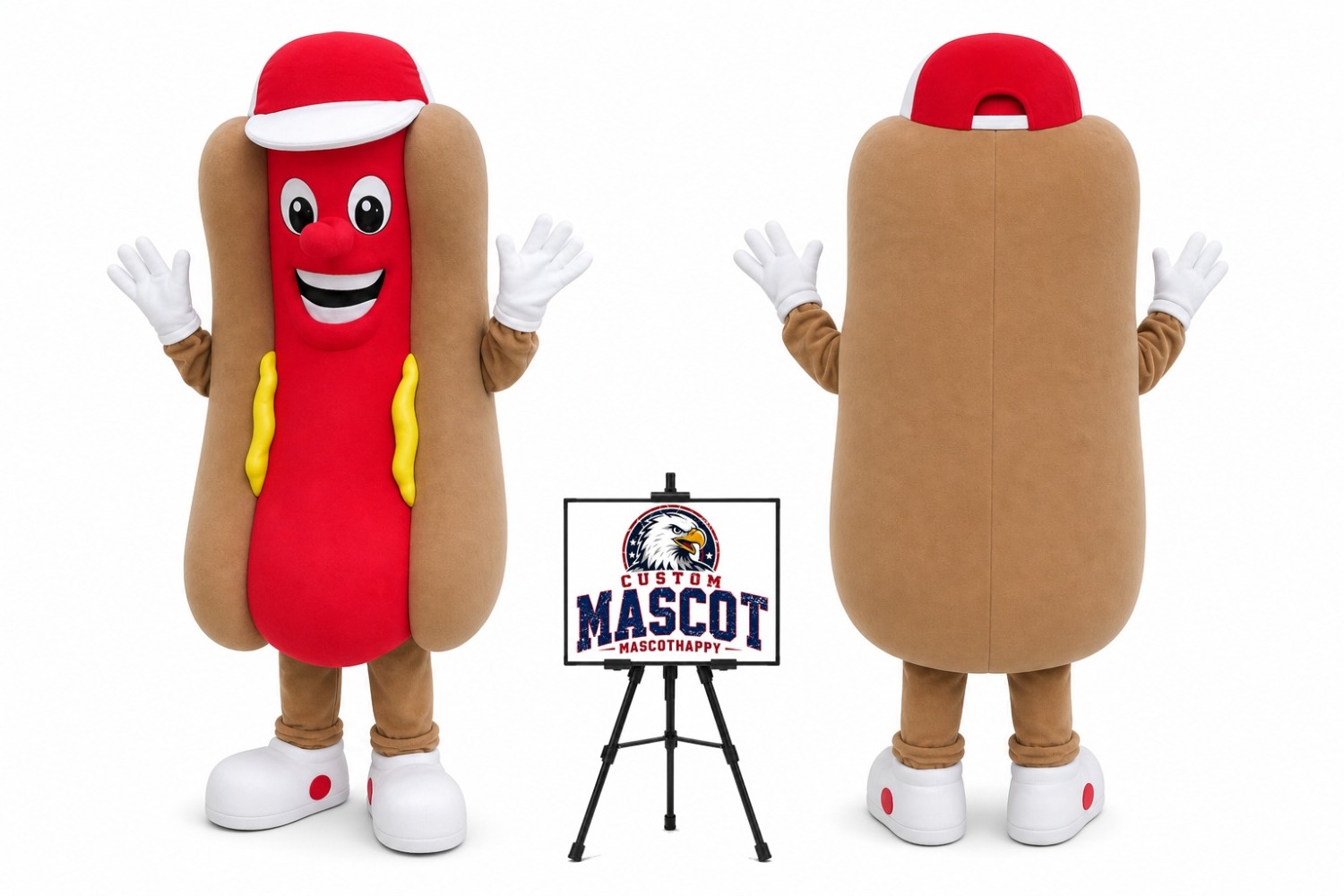 Hot Dog Hotdog Mascot Costume Hot Dog Hotdog Mascot Costume