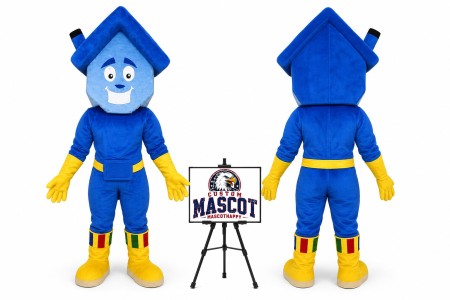 House Flexible Walking Adult House Mascot Costume