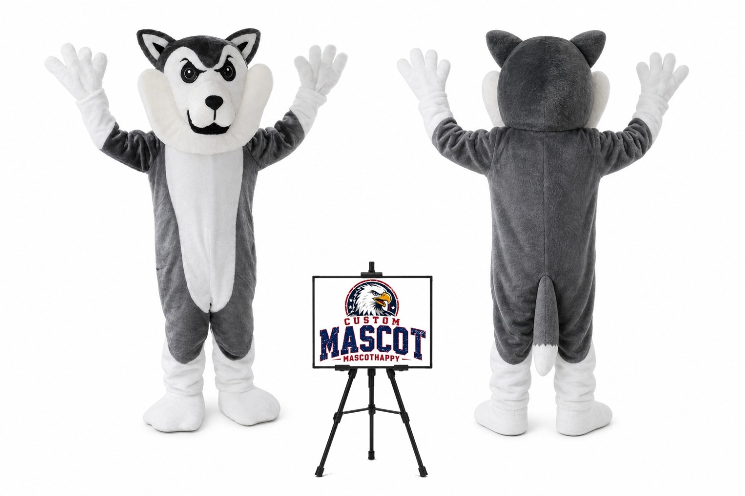 Husky Dog Wolf Mascot Costume Husky Dog Wolf Mascot Costume