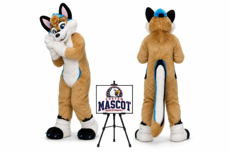 Husky Dog Fox Fursuit Furry Mascot Costume