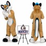 Husky Dog Fox Fursuit Furry Mascot Costume