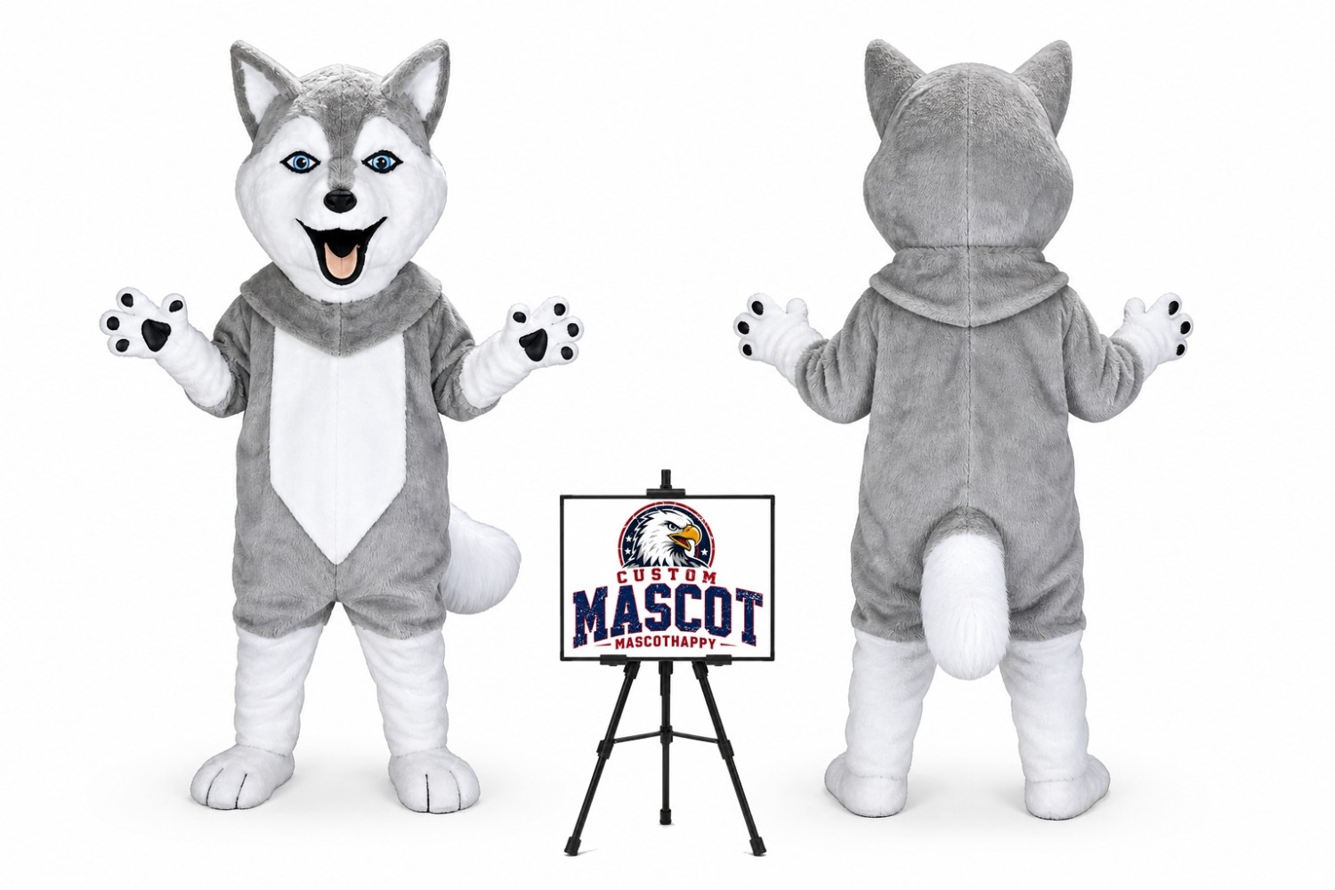 Husky Dog Mascot Costume Husky Dog Mascot Costume
