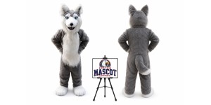 Husky Dog Wolf Mascot Costume Husky Dog Wolf Mascot Costume