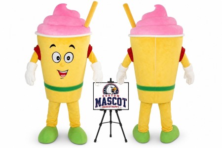Ice Adult Yogurt Mascot Costume