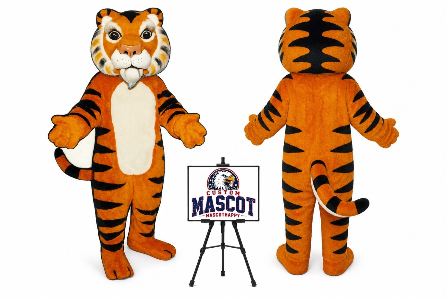 India Tiger Mascot Costume India Tiger Mascot Costume