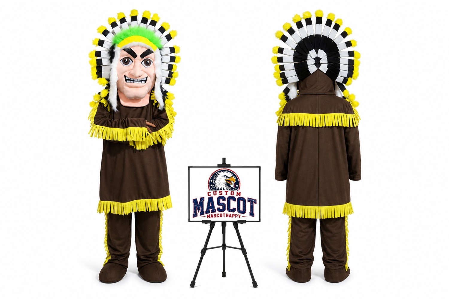 Indian Savage Mascot Costume Indian Savage Mascot Costume