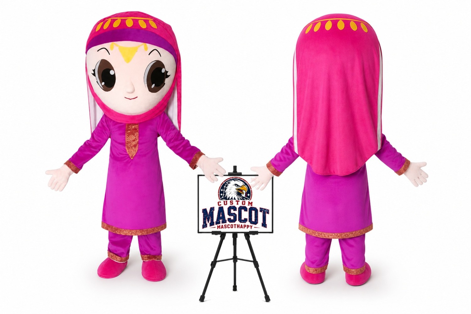 Indian Women Mascot Costume Indian Women Mascot Costume