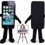 Iphone Apple Cell Phone Mascot Costume for Food Events