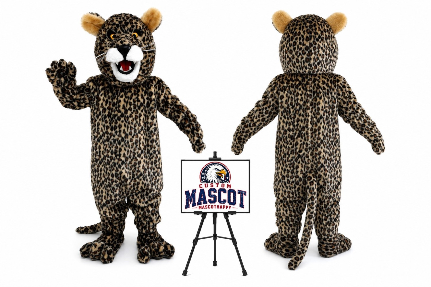 Jaguar Leopard Courgar Cheetah Mascot Costume Jaguar Leopard Courgar Cheetah Mascot Costume