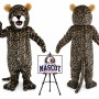 Jaguar Leopard Courgar Cheetah Mascot Costume