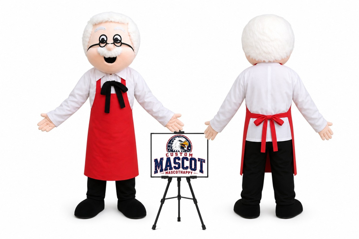 Chief Old Man Mascot Costume Chief Old Man Mascot Costume