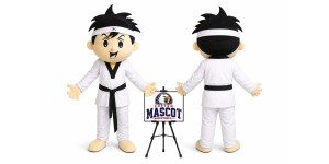 Judo Boys Mascot Costume Judo Boys Mascot Costume