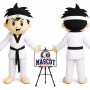 Judo Boys Mascot Costume
