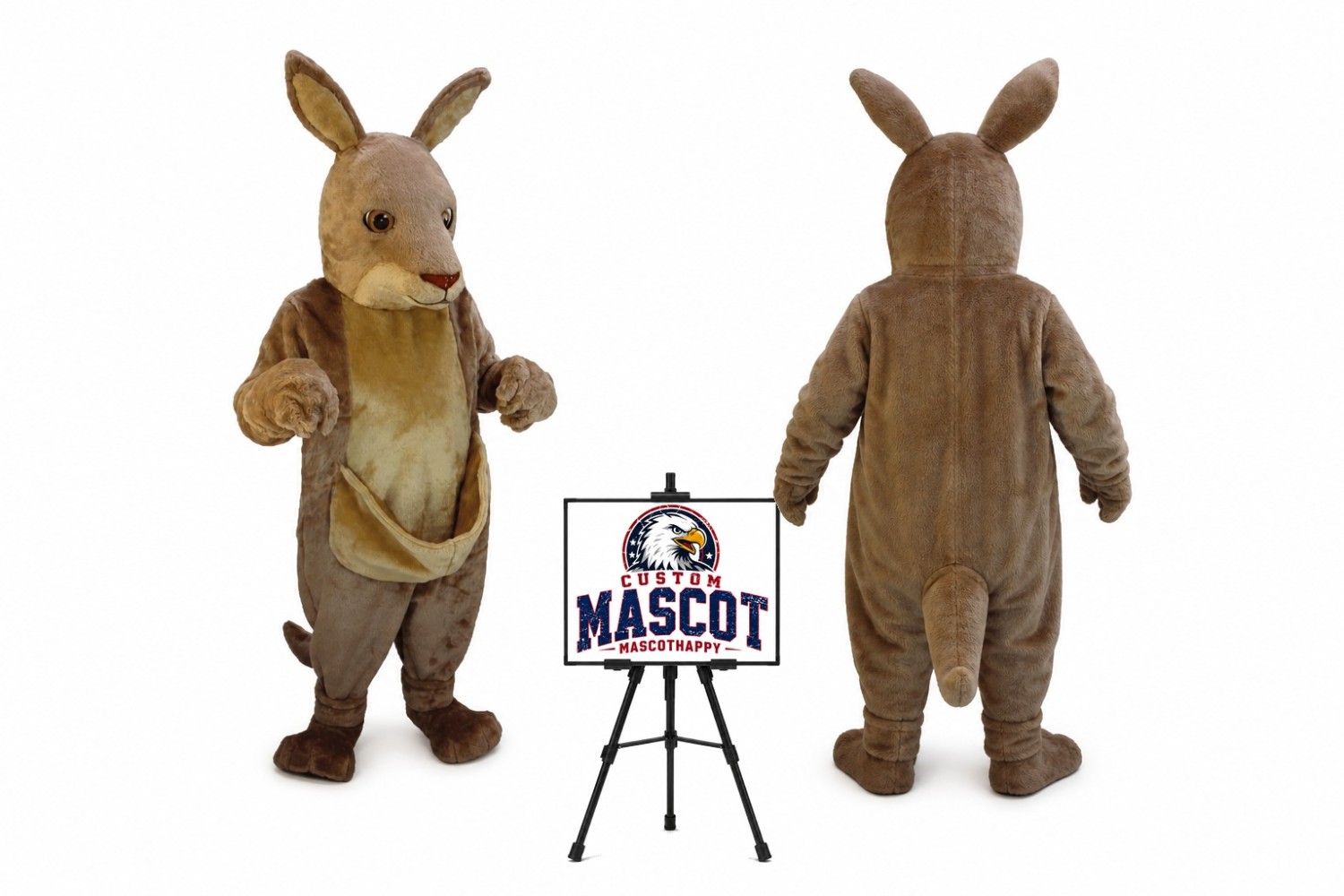 Kangaroo Kanga Mascot Costume Kangaroo Kanga Mascot Costume
