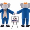 King Elephant Mascot Costume
