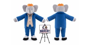 King Elephant Mascot Costume King Elephant Mascot Costume