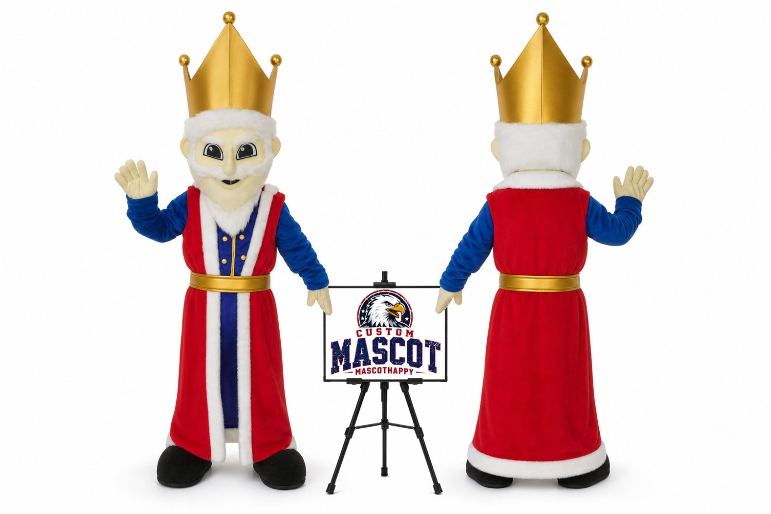 King Mascot Costume King Mascot Costume