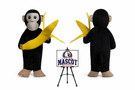 Chimpanzees Banana Mascot Costume for Food Events