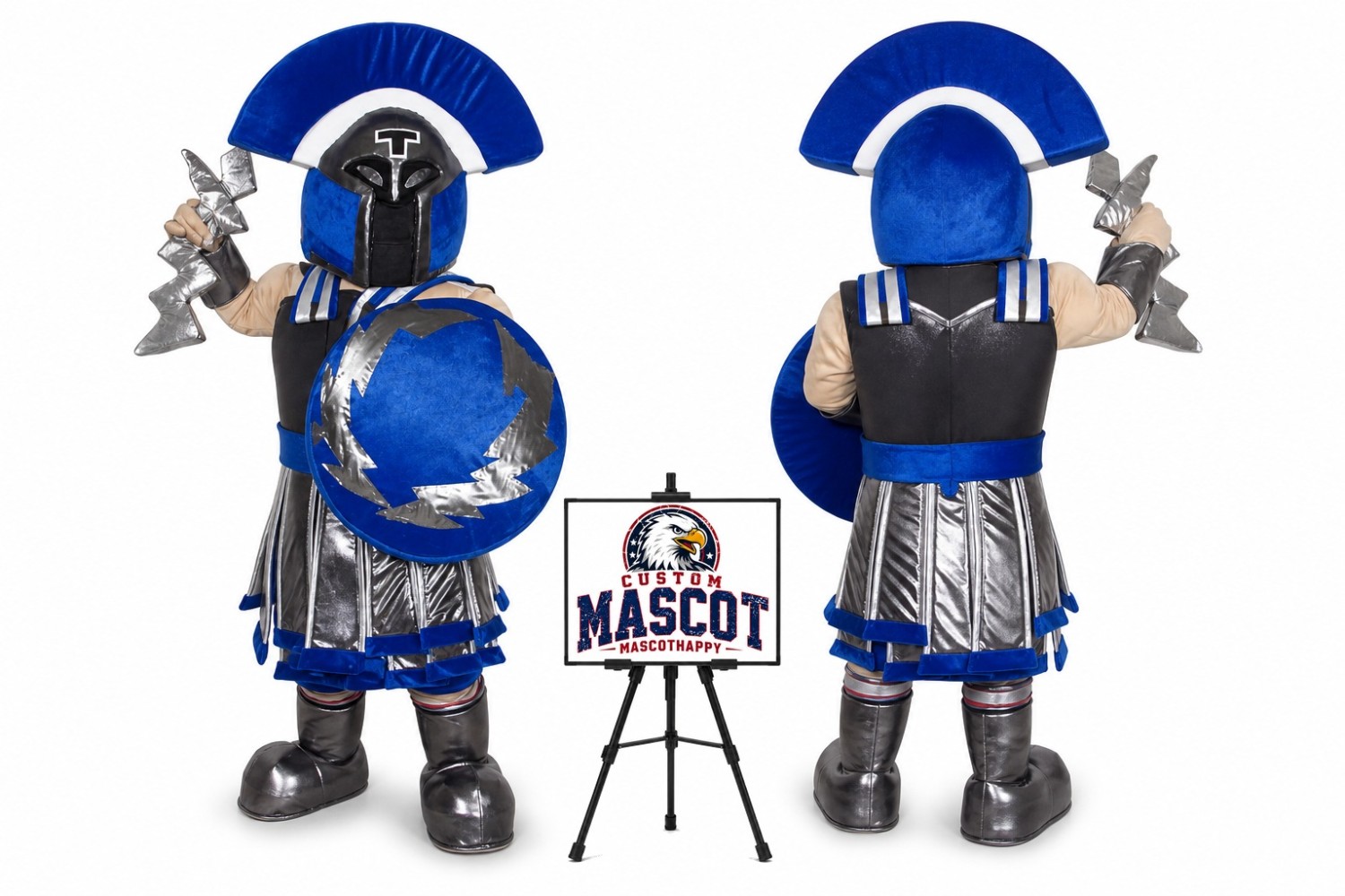 Knight Spartan Titan Mascot Costume Knight Spartan Titan Mascot Costume