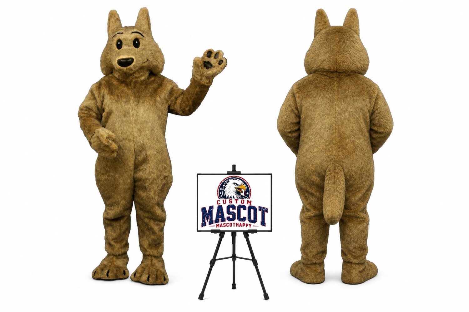Kyle Koyote Mascot Costume Kyle Koyote Mascot Costume