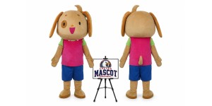 Lady Dog Mascot Costume Lady Dog Mascot Costume