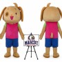 Lady Dog Mascot Costume