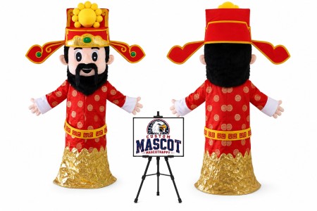 Chinese New Year God Of Fortune Mascot Costume