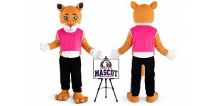 Leopard Panther Courgar Mascot Costume Leopard Panther Courgar Mascot Costume