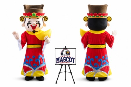 Chinese New Year The God Of Fortune Mascot Costume