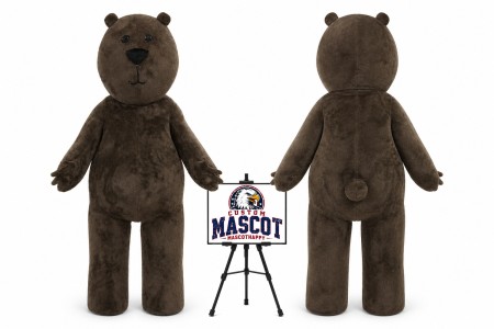 Chocolate Bear Mascot Costume
