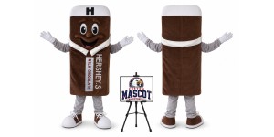 Chocolate Ice Mascot Costume Chocolate Ice Mascot Costume