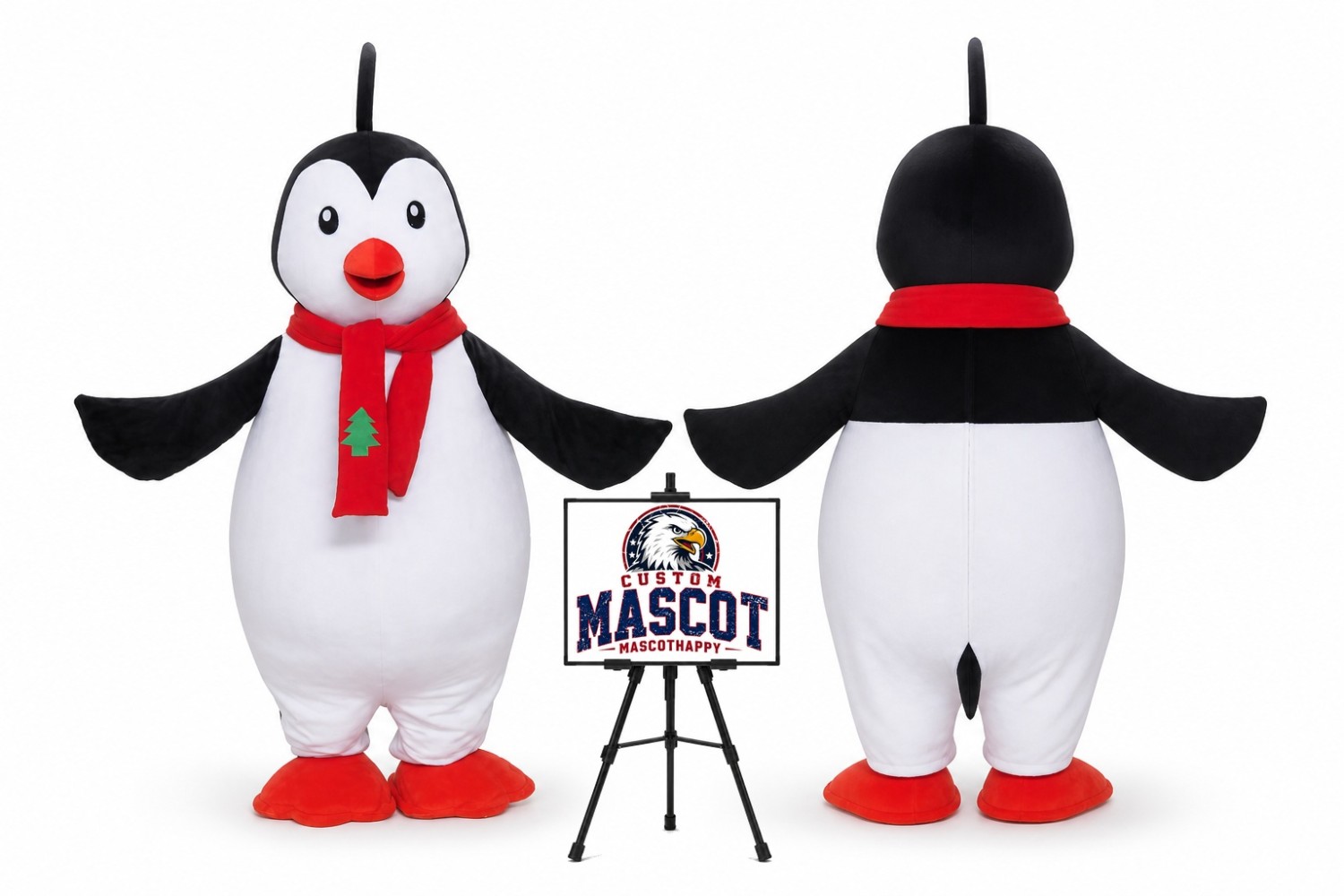 Christmas Adult Penguin Mascot Costume for Christmas Events Christmas Adult Penguin Mascot Costume for Christmas Events