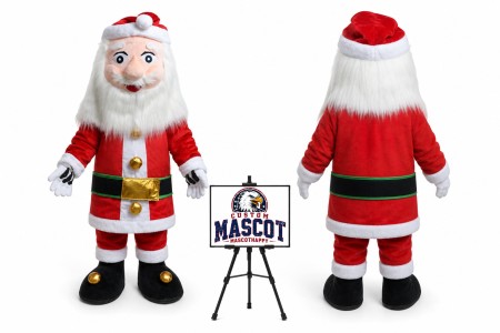 Christmas Adult Santa Claus Mascot Costume for Christmas Events