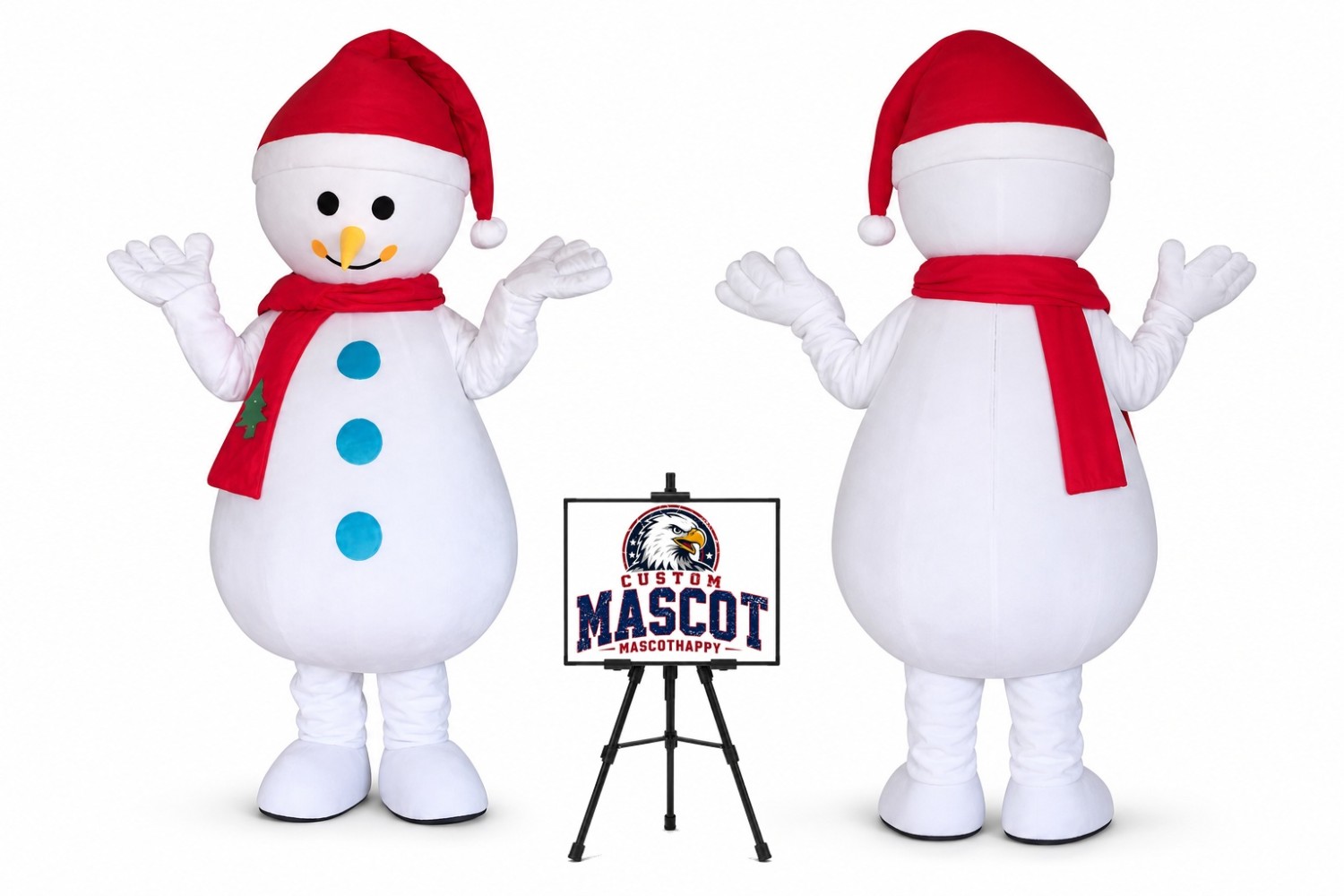 Christmas Adult Snowman Mascot Costume for Christmas Events Christmas Adult Snowman Mascot Costume for Christmas Events