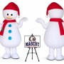 Christmas Adult Snowman Mascot Costume for Christmas Events
