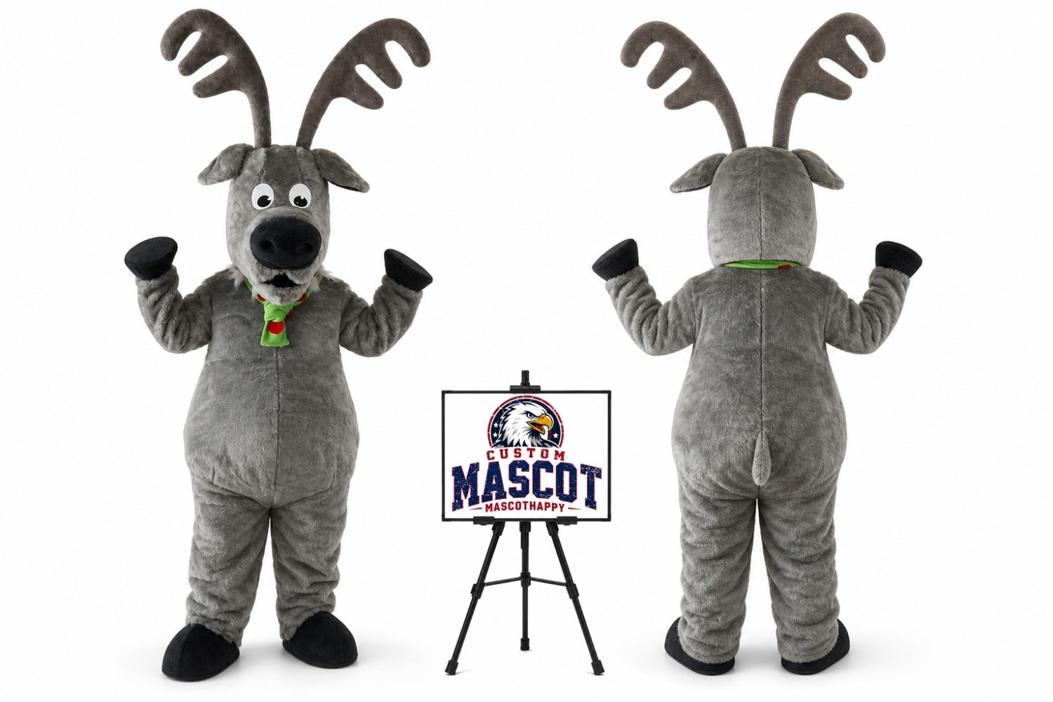 Christmas Deer Costume Adult Deer Mascot Costume for Christmas Events Christmas Deer Costume Adult Deer Mascot Costume for Christmas Events